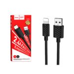 Cablu hoco X88 USB-A la Lightning Negru