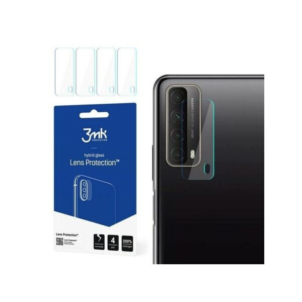 Set 4 x folii cameră 3MK Lens Protection pentru Huawei P Smart 2021, 7H, 0.2 mm, transparentă
