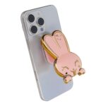suport telefon autoadeziv Rabbit roz