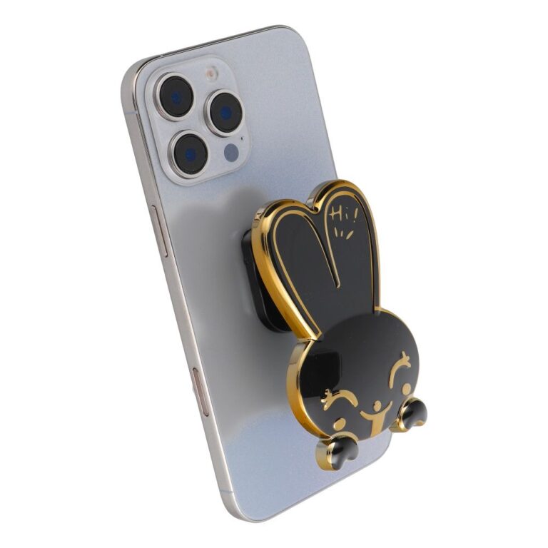 suport telefon autoadeziv Rabbit negru