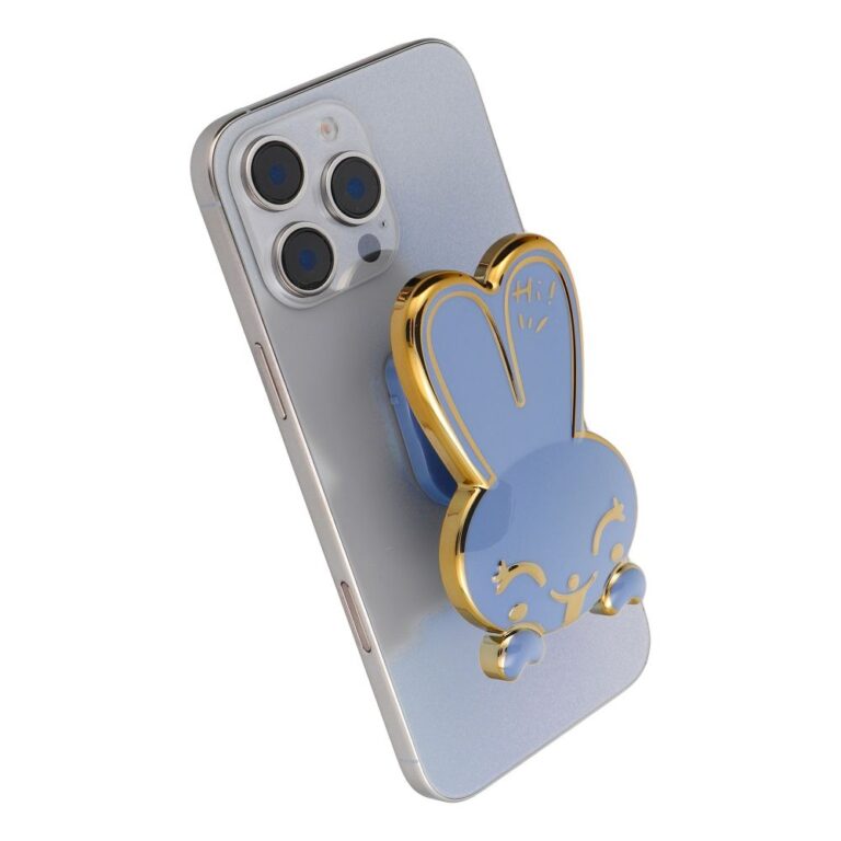 suport telefon autoadeziv Rabbit albastru