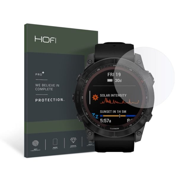 Folie de protecție Hofi Glass Pro+ pentru Garmin Fenix 5, 6, 6 Pro