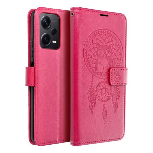 Husa flip cover Mezzo pentru Xiaomi Redmi NOTE 12 PRO Plus 5G, magenta