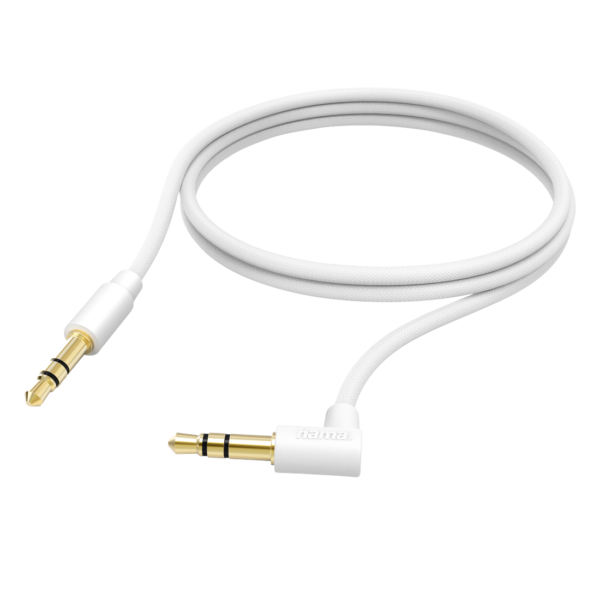 Cablu audio Hama, jack de 3.5 mm, 2 m, alb