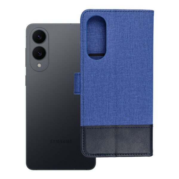 Husă flip cover pentru Samsung Galaxy S25 Edge, albastră