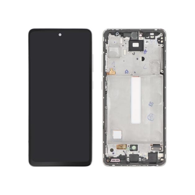 Display MegaMobile Samsung Galaxy A52 cu rama alba