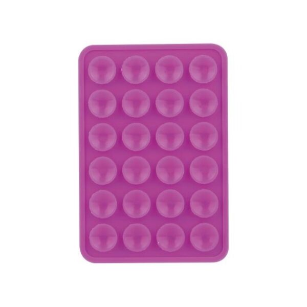 pad silicon cu ventuze pentru fixare telefon baterie externă violet