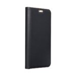 Husa flip Luna Samsung A12 neagra tip carte protectie M12 stand
