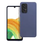 Husa Matt Samsung A52 albastra protectie silicon mat anti-amprenta