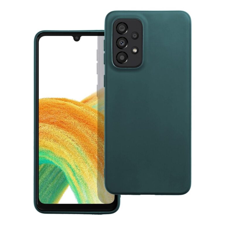 Husa Matt Samsung A52 verde protectie silicon mat anti-amprenta