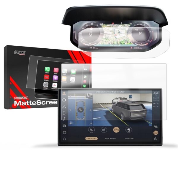 folie mata grizzglass range rover sport 2022 2024 megamobile protectie ecran auto anti reflex amprente premium set complet