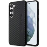 Husa protectie Mercedes AMG Samsung Galaxy S23 originala Carbon Stripe Embossed