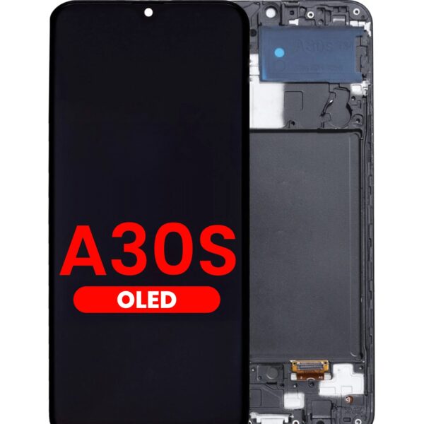Display compatibil cu Samsung Galaxy A30s (A307), OLED, cu ramă