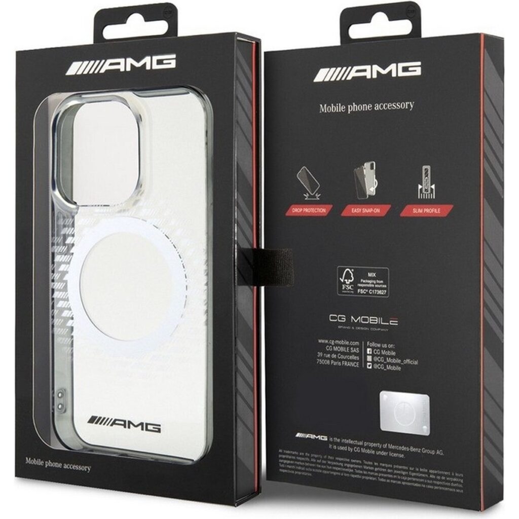 Husa protectie Mercedes AMG iPhone 15 Pro MagSafe originala