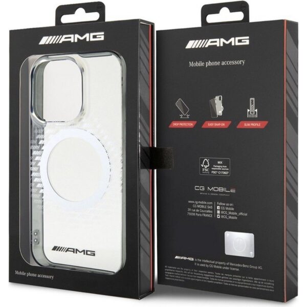 Husa protectie Mercedes AMG iPhone 15 Pro MagSafe originala