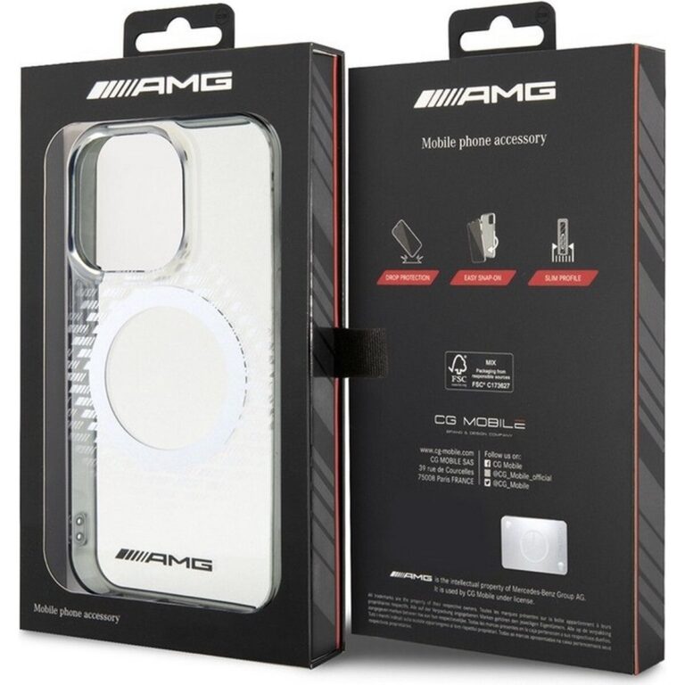 Husa protectie Mercedes AMG iPhone 15 Pro MagSafe originala