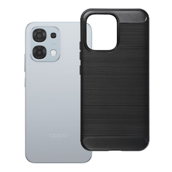 Husă protecție Carbon pentru Oppo A6 Pro, neagră