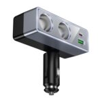 Incarcator auto Hoco cu splitter Z65B negru