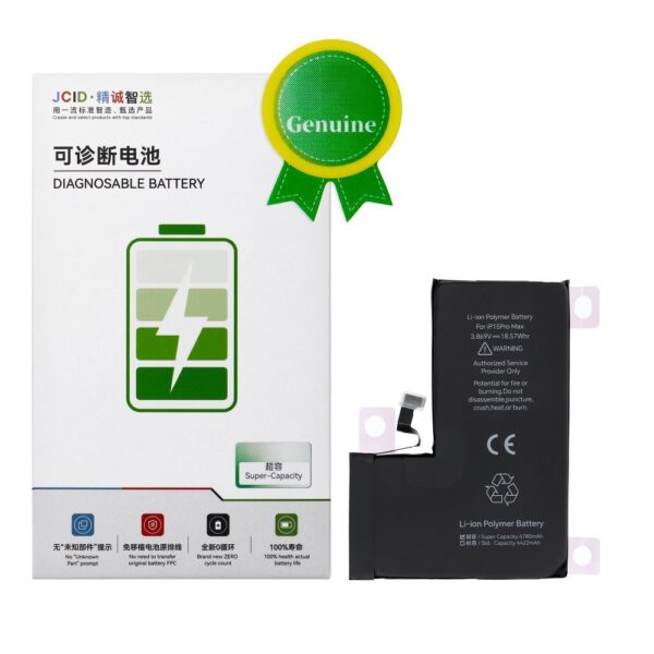 acumulator JCID iPhone 15 Pro Max capacitate mare genuine