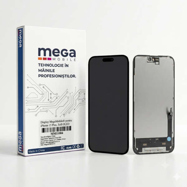 Display MegaMobile® pentru iPhone 15 Plus, Soft OLED