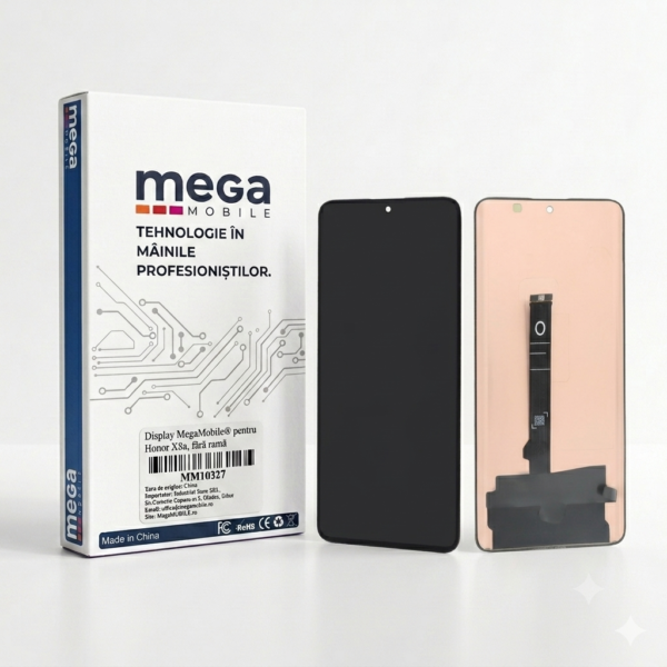 Display MegaMobile® pentru Xiaomi Redmi Note 14 Pro 5G, Poco X7, fără ramă, AMOLED, 120Hz
