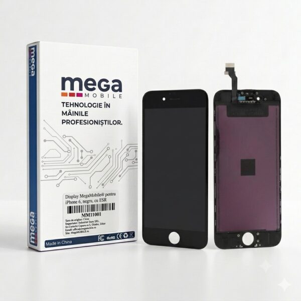 display iPhone 6 megamobile negru cu esr premium