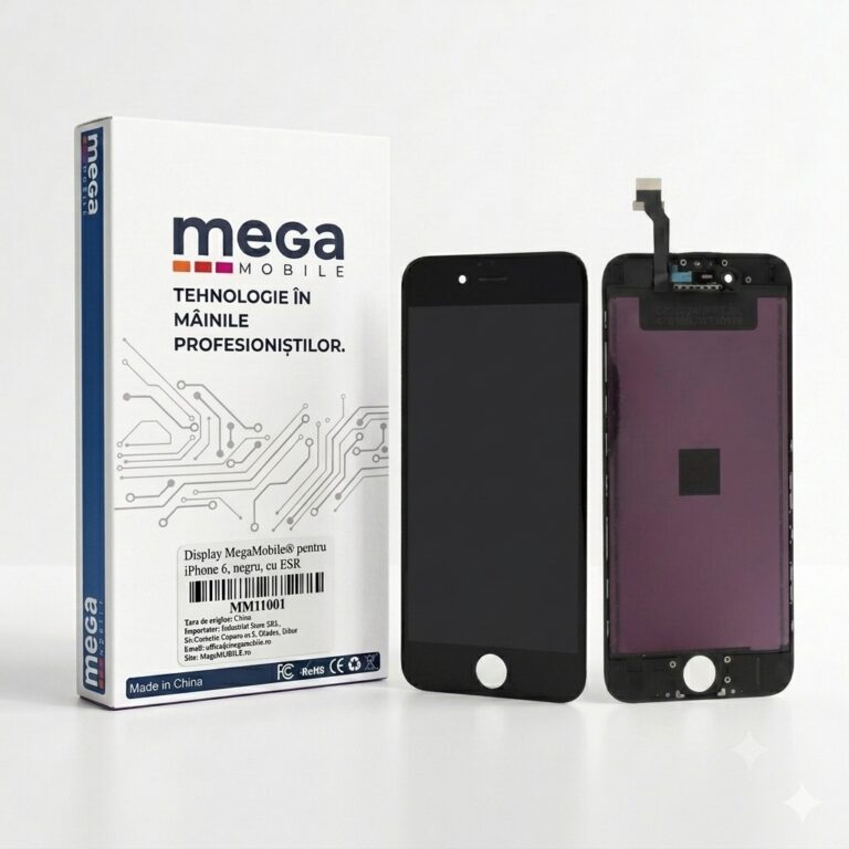 display iPhone 6 megamobile negru cu esr premium