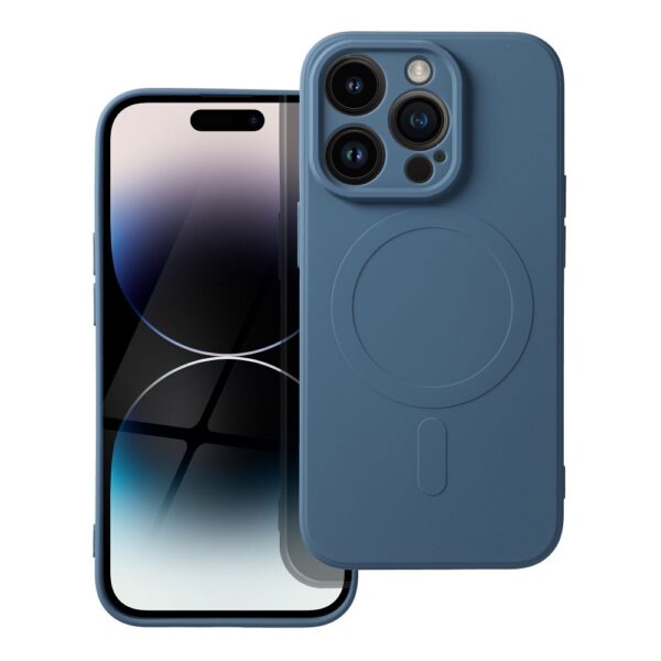 husa Mag Cover iPhone 14 Pro albastra