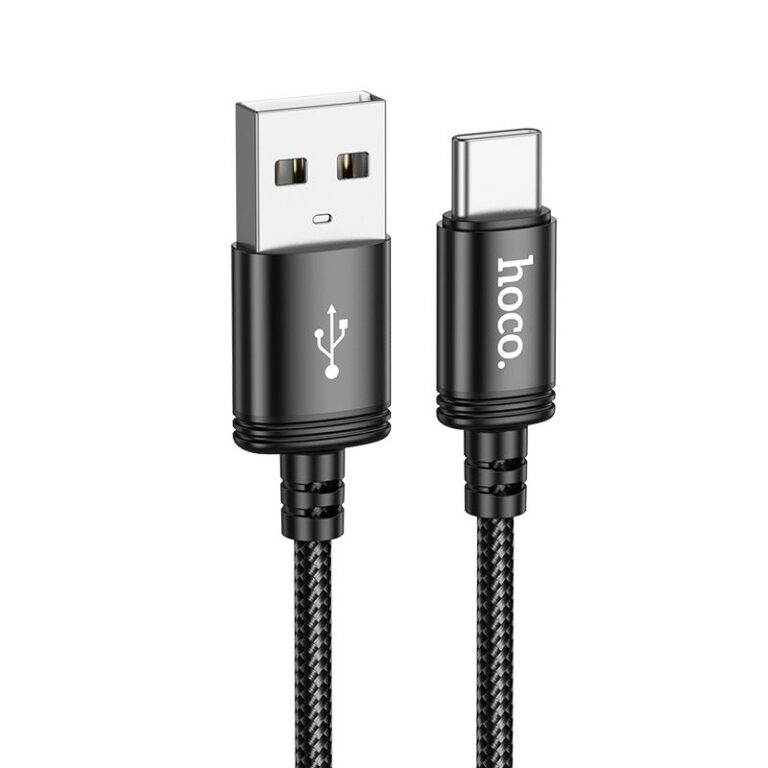 cablu Hoco USB-A la USB-C X89 negru 2m
