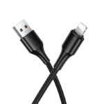 cablu Hoco USB-A la Lightning X120 negru 1m