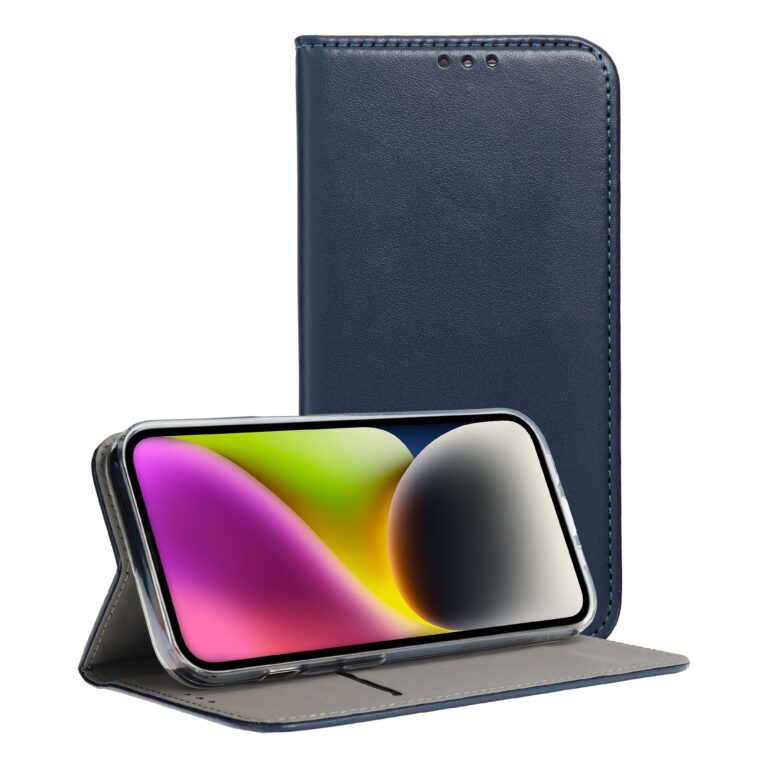 Husa flip cover Honor 400 Lite albastra