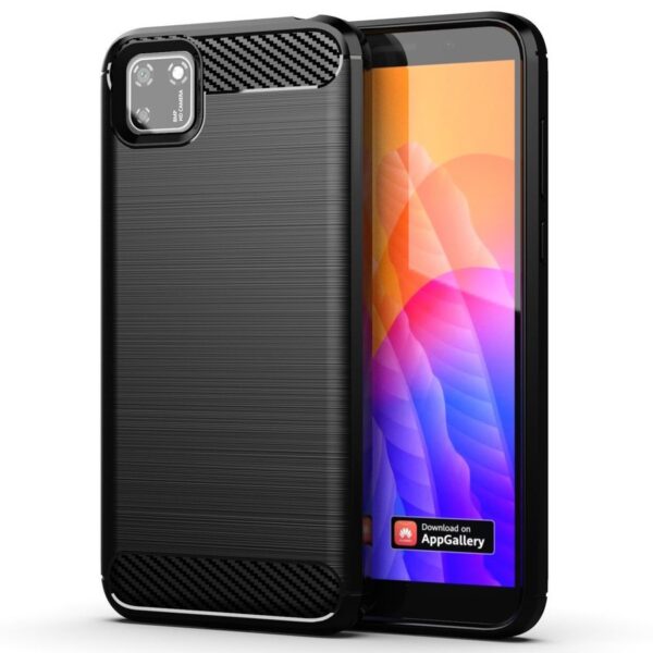 Husă protecție Carbon pentru Huawei Y5p, negră