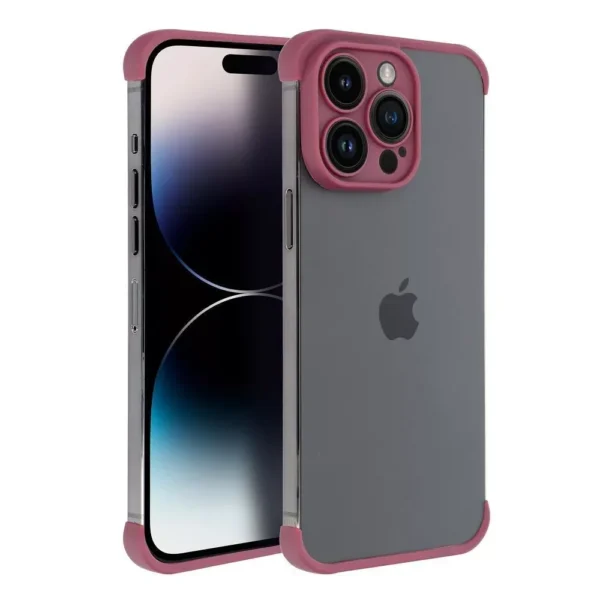 Husă mini bumpers cu protecția insulei camerei pentru iPhone 15 Plus, roșu