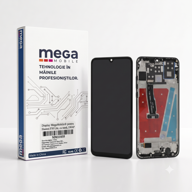display Huawei P30 Lite cu rama swap negru