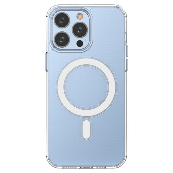 Husă protecție Clear mag compatibilă MagSafe pentru iPhone 14 Pro Max, transparentă