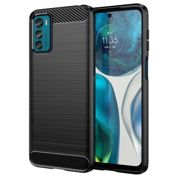 Husă protecție Carbon pentru Motorola Moto G42, neagră