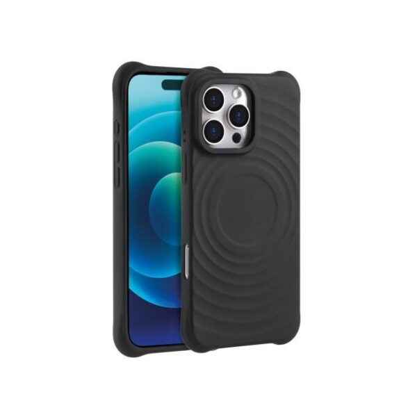 husa protectie Circle pentru iPhone 16 Pro Max neagra