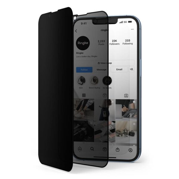 Folie sticlă securizată Ringke pentru iPhone 14 Plus / iPhone 13 Pro Max, privacy