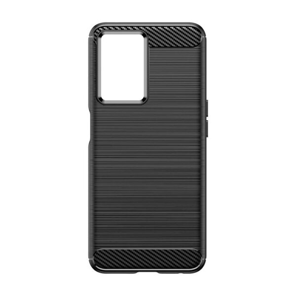Husă protecție Carbon pentru Oppo A57/ A77 / A77 5G / K10 5G și Realme V23 5G / Narzo 50 5G / Q5i, neagră