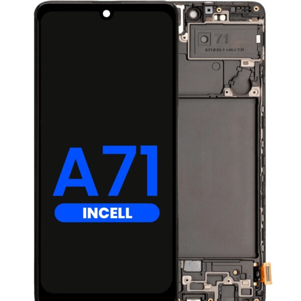 Display compatibil cu Samsung Galaxy A71 (A715), In-Cell, cu ramă