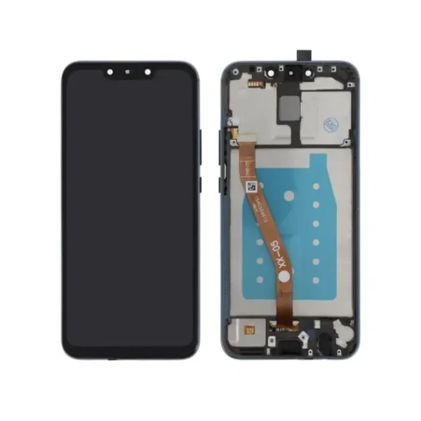 display compatibil cu Huawei Mate 20 Lite cu ramă albastră