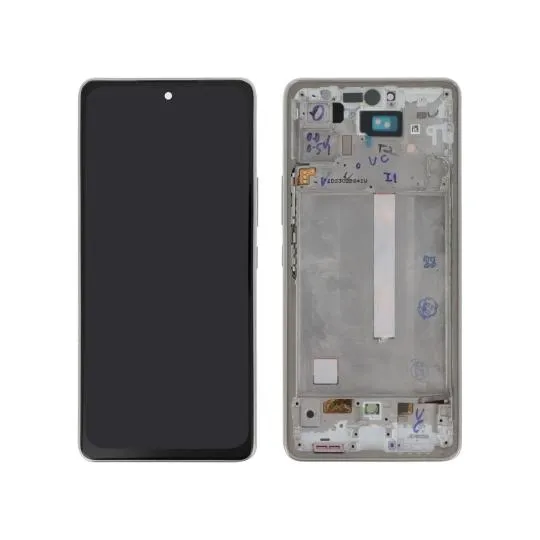 display compatibil cu Samsung Galaxy A53 5G cu rama alba
