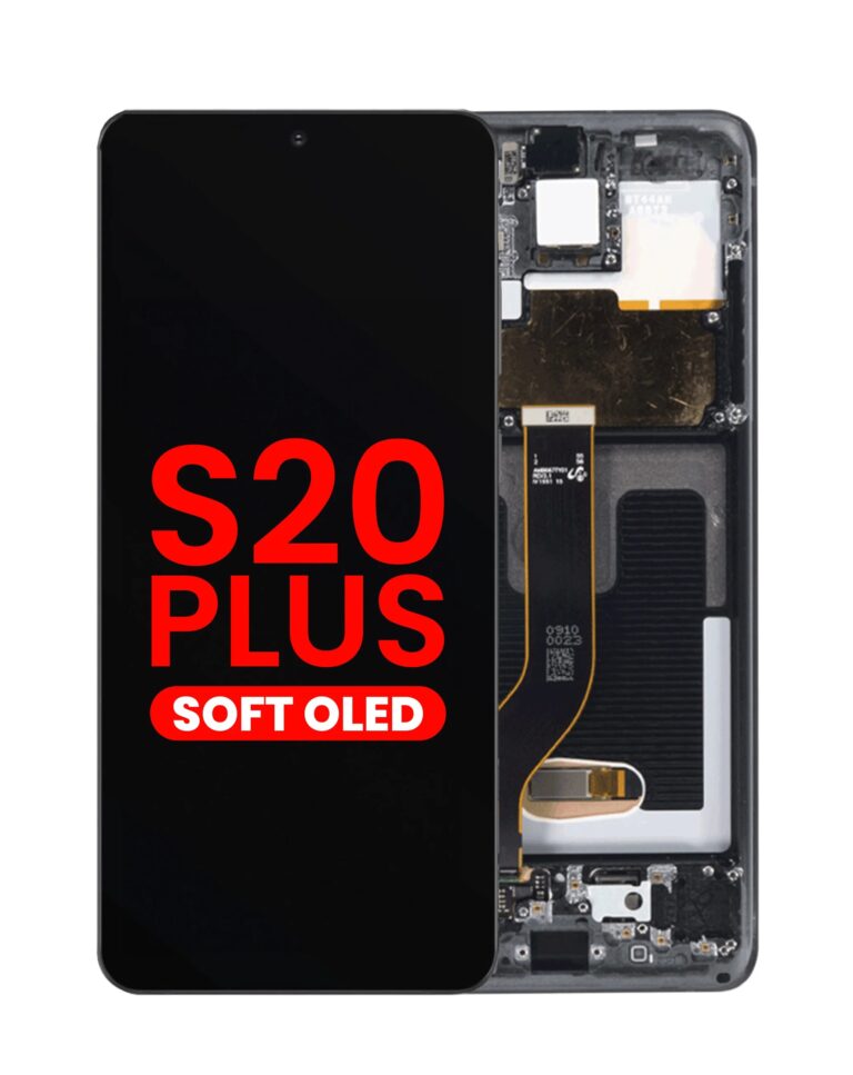 display compatibil cu Samsung Galaxy S20 Plus Soft OLED cu ramă neagră
