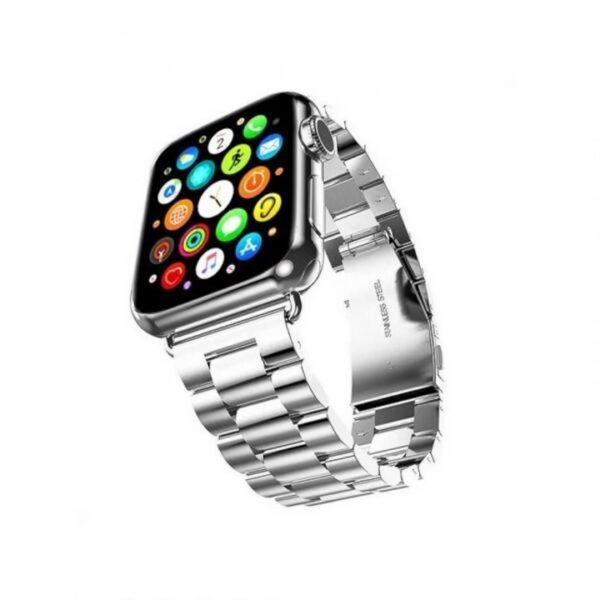 Curea Mercury pentru Apple Watch 42/44/45 mm, argintiu