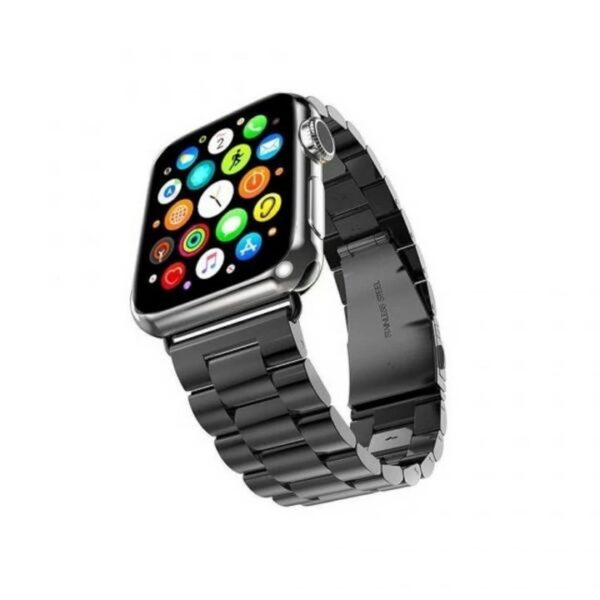 Curea Mercury pentru Apple Watch 42/44/45 mm, negru